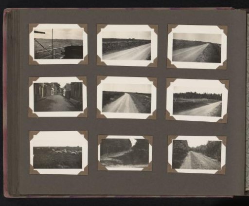 Seven Landscapes, a Seascape, and a View of a Street in a Village