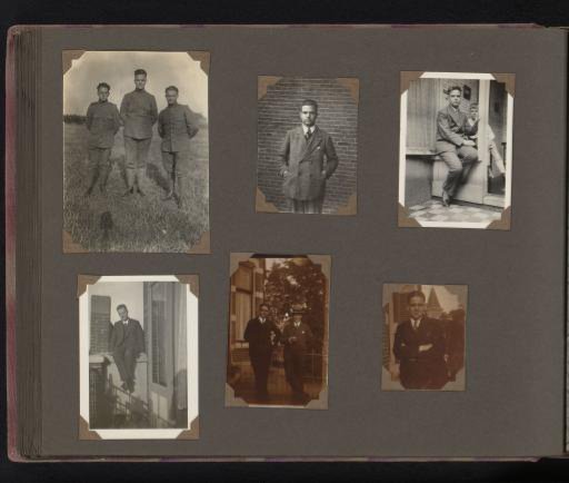 Four portraits of Herman Besselaar and two portraits of an acquaintance