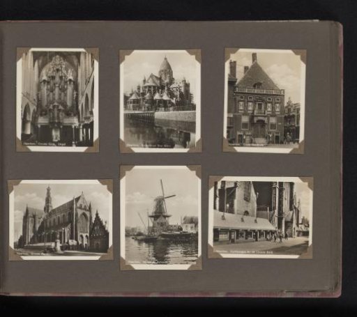 Five Views of Haarlem and a View of the Organ of the Grote or Sint Bavokerk in Haarlem