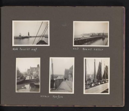Views of Urk with the harbor