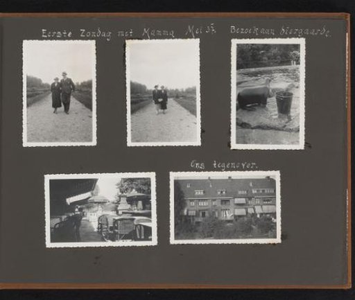 Herman Besselaar and Berti Hoppe with her mother and their visit to Blijdorp