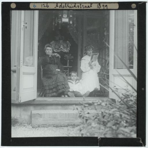 Two Women and a Boy in a Portal