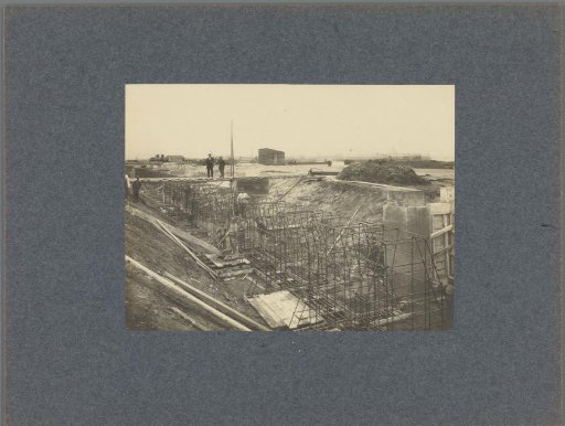 Steel reinforcement in the foundation for a coal storage facility, Keilehaven