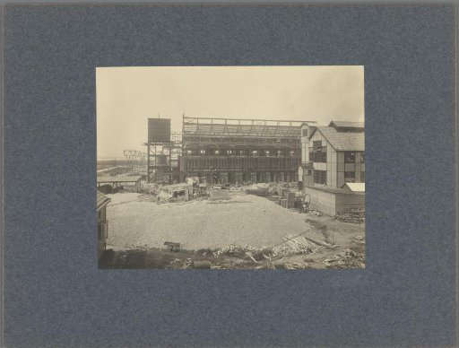 Construction site of the gasworks in the Keilehaven