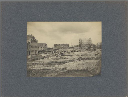 Construction site on the grounds of the gasworks in the Keilehaven