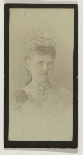 Portrait of Queen Emma in her youth