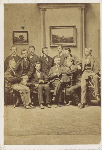 Group Portrait of Eleven Young Men