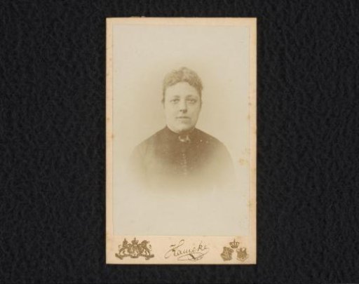 Studio Portrait of a Woman Dressed in Black