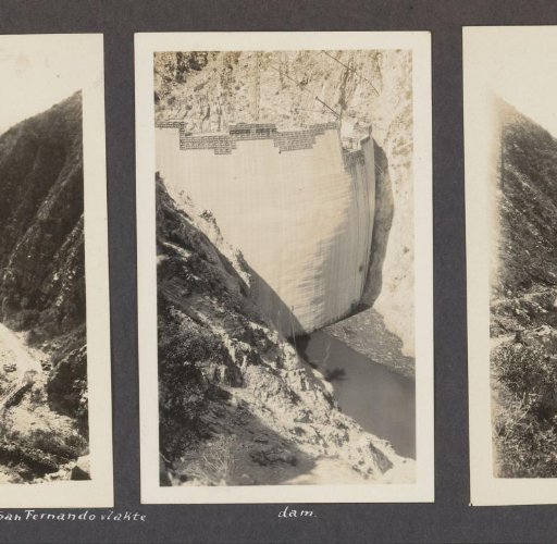 Pacoima Dam under construction