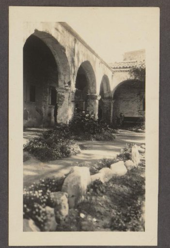 View of the Gallery of Mission San Juan Capistrano