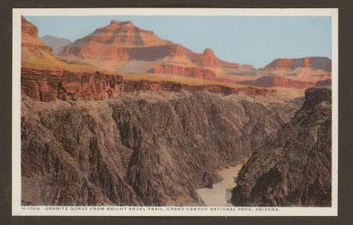 Granite Gorge from Bright angel trail, Grand Canyon National Park, Arizona