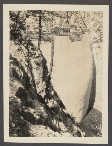 Pacoima Dam Under Construction
