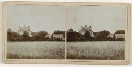 House ter Horst with outbuildings seen from the side