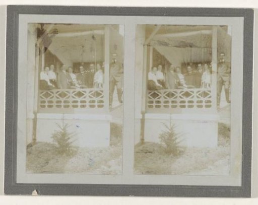 Group portrait on a balcony