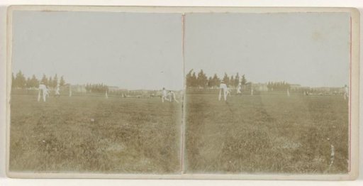 Sports activities on a grass field
