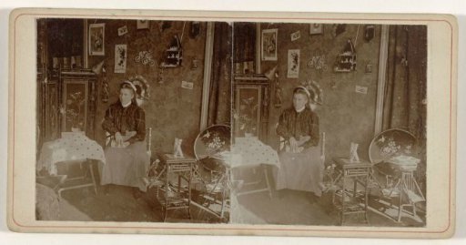 Portrait of a young woman on a chair in the living room