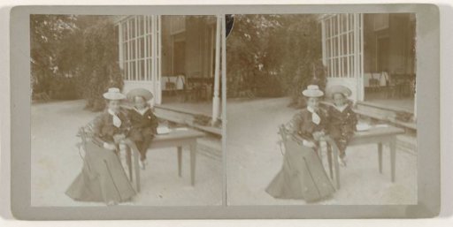 Portrait of a Woman on a Chair and a Boy in a Sailor's Suit
