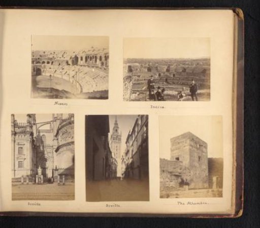Views of Nismes, Itálica, Seville, and the Alhambra