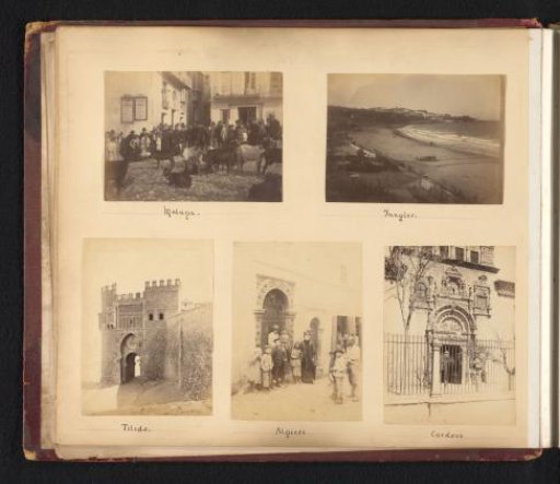 Views of places in Spain, Morocco, and Algeria