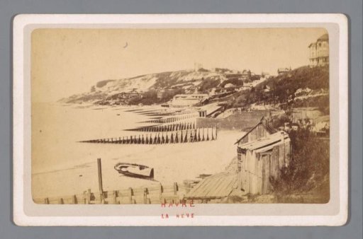 View of the coast at Le Havre, France