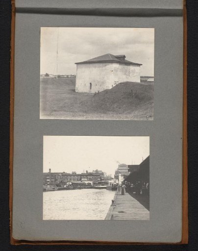View of Fort Mississauga and the former harbour near Yonge Street, Toronto