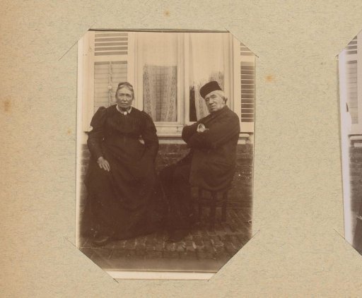 Portrait of an old man and woman