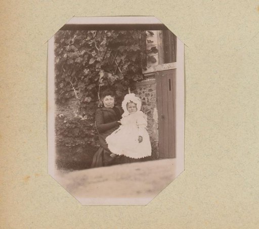 Portrait of a woman and a child