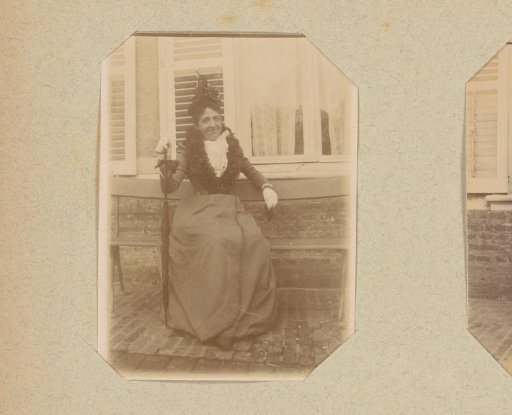 Portrait of a woman with an umbrella