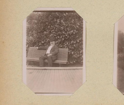 Portrait of a Man on a Bench
