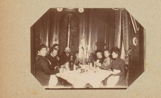 Company at a dining table