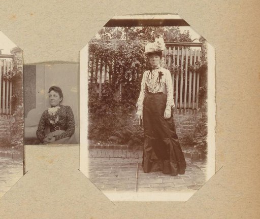 Portrait of a Standing Woman in a Garden