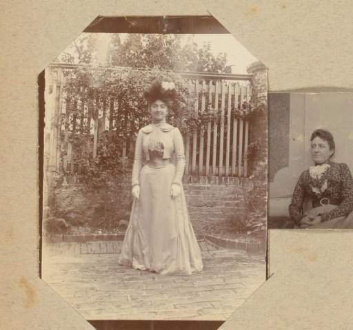 Portrait of a Standing Woman in a Garden
