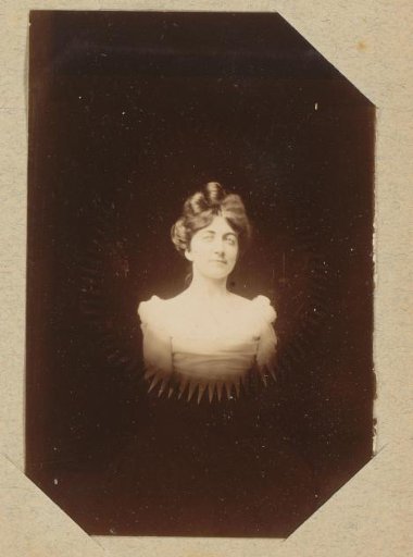 Portrait of a young woman in a dress