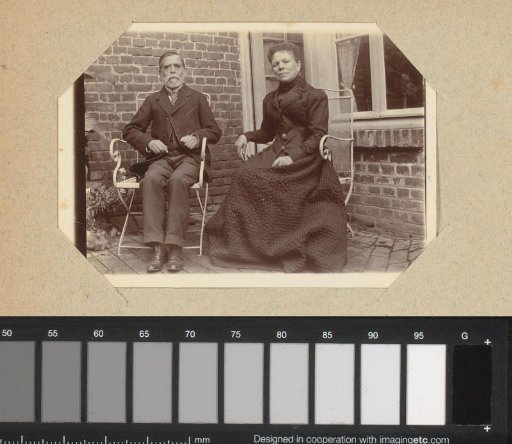 Portrait of an old man and woman
