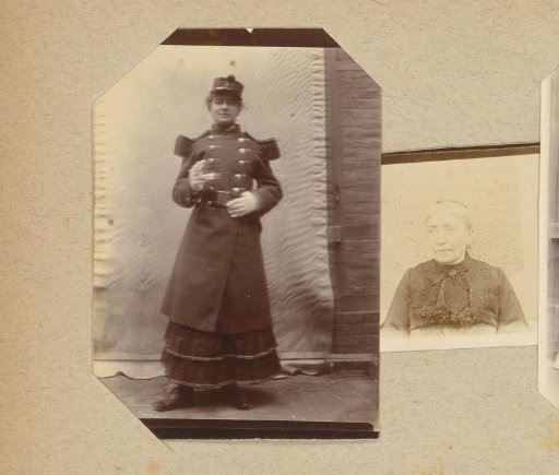 Portrait of a woman in military uniform