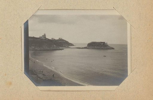 View of a beach and rocky coast