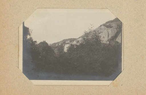Rocky outcrops and shrubbery