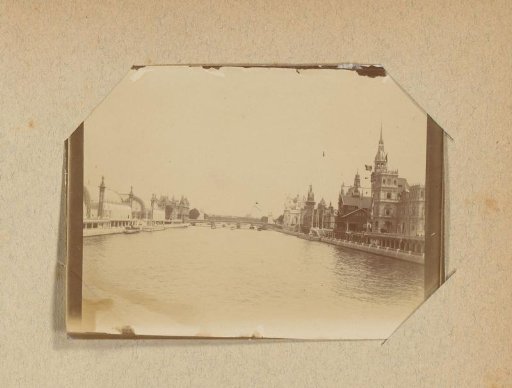 View of the Seine during the 1900 World's Fair