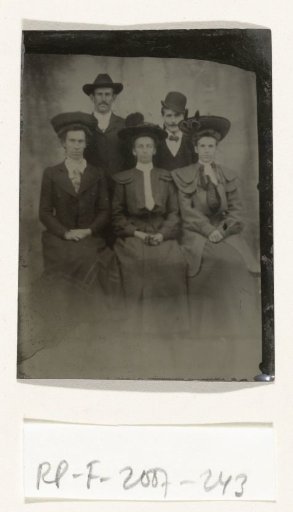 Group portrait of three women and two men