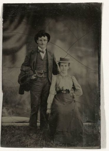 Portrait of a man and a woman (James A. McKay and Belle Savage-Reed (or Savage-Reed)