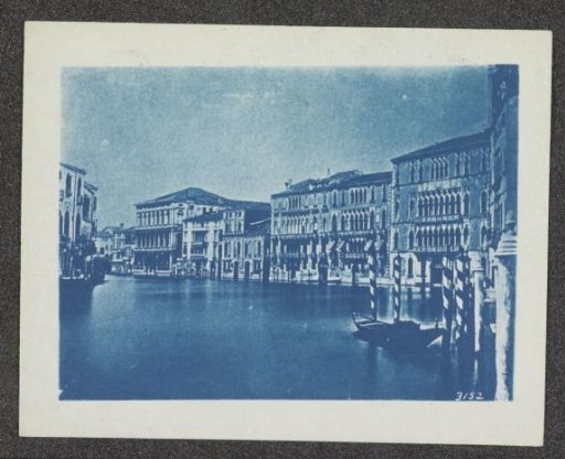 Photographic reproduction of a photograph of the Grand Canal in Venice
