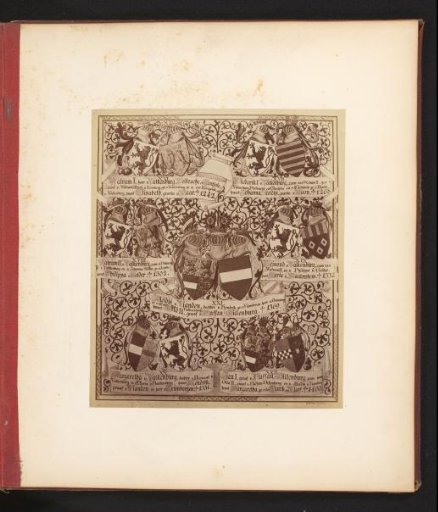 Photographic reproduction of a drawing of a genealogical tree, from Walram I, Lord of Valkenburg, to John I, Count of Nassau-Dillenburg