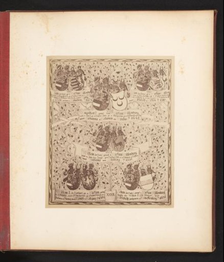 Photographic reproduction of a drawing of a genealogical tree, from John the Elder, Count of Nassau-Dillenburg, to John the Elder, Count of Nassau-Dillenburg