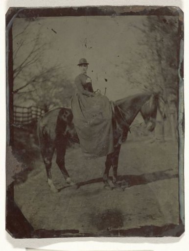 Woman on horseback