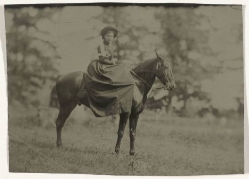Woman on horseback