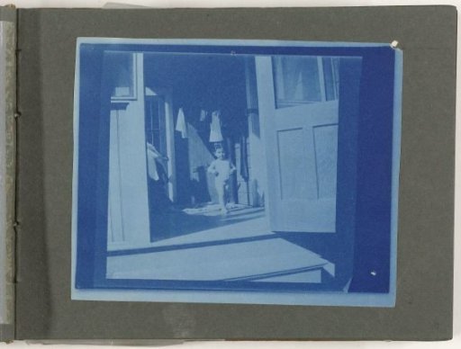 Nude child on a veranda, United States