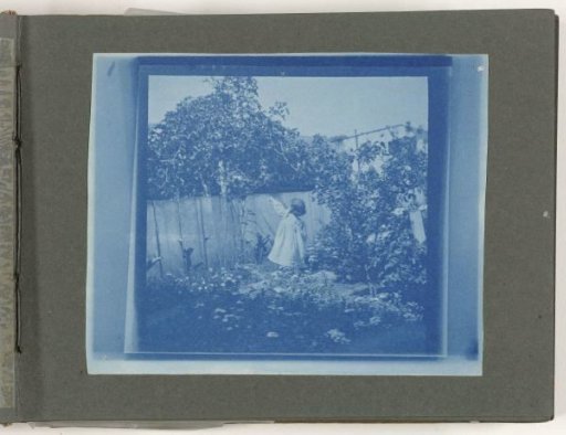 Child in a garden, United States