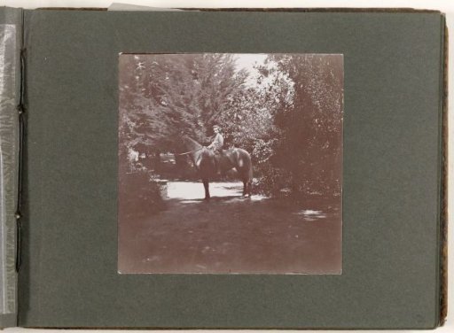 Portrait of a boy on horseback, United States