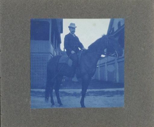 Man on horseback, United States