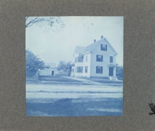 Wooden house with a lawn, United States